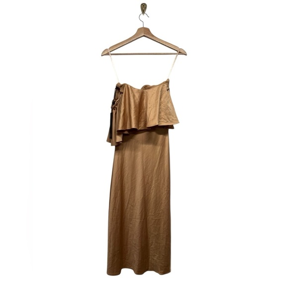 NWT REVOLVE HOUSE OF HARLOW Newton Dress Champagne XS - Picture 7 of 11
